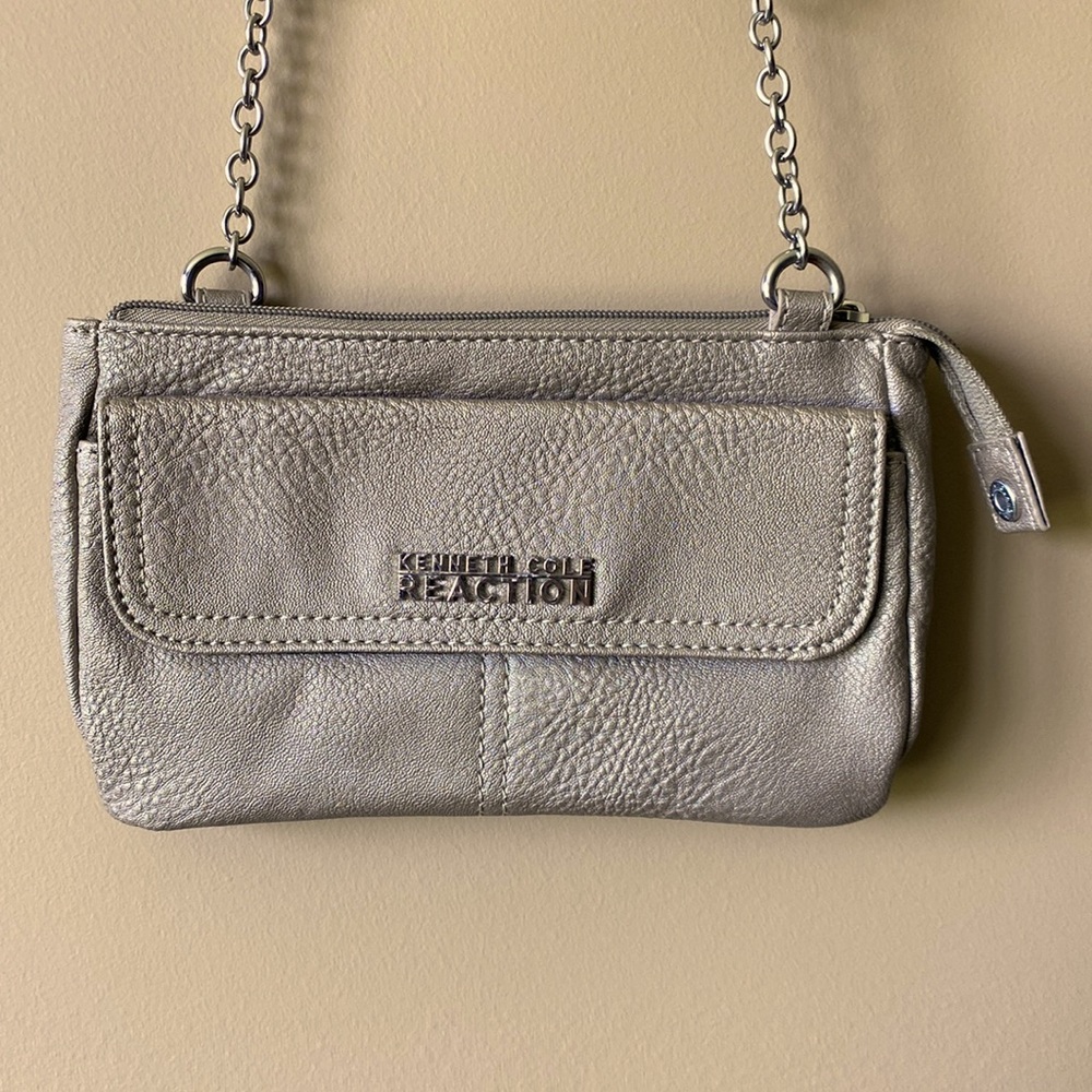 Kenneth Cole Reaction Tan Leather Crossbody